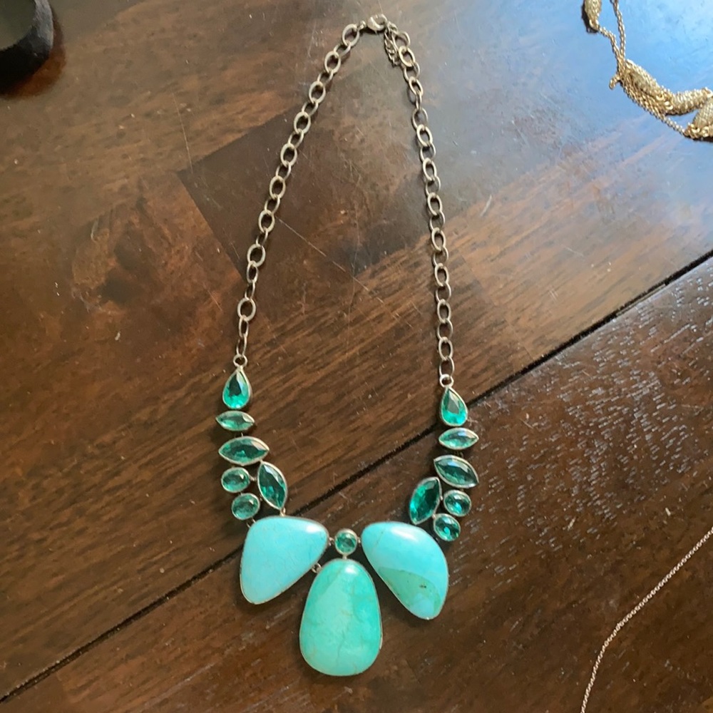 Sterling Silver and Turquoise Necklace